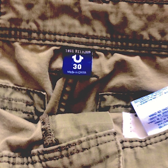 True Religion Army Green Pants 30/32 - Picture 2 of 4